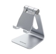 Aisens Soporte de Sobremesa Tamaño M Ajustable (1 Pivote) para Movil / Tablet - Color Plata