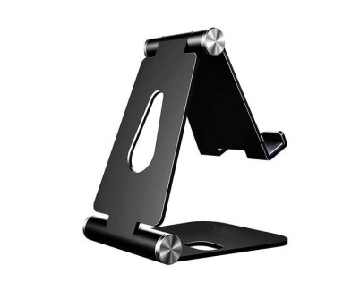 Aisens Soporte de Sobremesa Tamaño M Ajustable (2 Pivotes) para Movil / Tablet - Color Negro