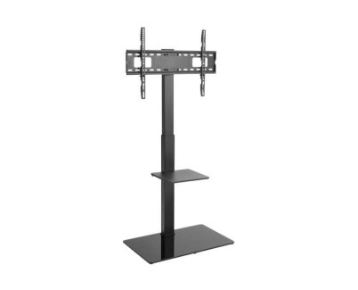 Aisens Soporte de Suelo con Bandeja DVD (37\"-70\", 40Kg) - Color Negro