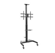 Aisens Soporte de Suelo para TV/Monitor de 37\" a 70\" - Max 50kg - Ajustable en altura - Movimiento Horizontal y Vertical