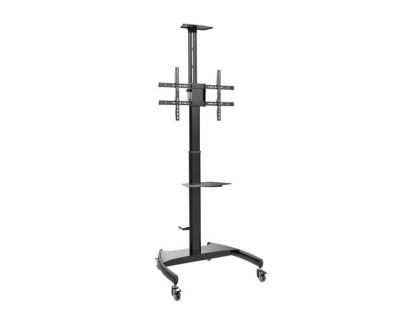 Aisens Soporte de Suelo para TV/Monitor de 37\" a 70\" - Max 50kg - Ajustable en altura - Movimiento Horizontal y Vertical