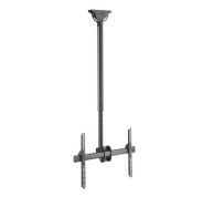 Aisens Soporte de Techo Giratorio - Inclinable - Extensible y Nivelable (TV 37-70) - Color Negro