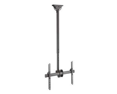 Aisens Soporte de Techo Giratorio - Inclinable - Extensible y Nivelable (TV 37-70) - Color Negro