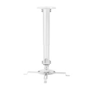 Aisens Soporte Universal Giratorio - Inclinable y Extensible de Techo para Proyector - Hasta 13.5Kg - Color Blanco