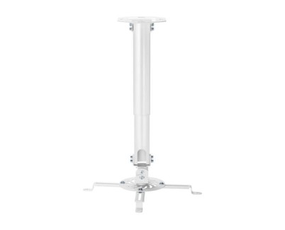 Aisens Soporte Universal Giratorio - Inclinable y Extensible de Techo para Proyector - Hasta 13.5Kg - Color Blanco