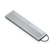 Aisens USB-C Dock 12 en 1 - USB-C a 2xHDMI - 1xDisplayPort - 1xRJ45 - 3xUSB-A USB3.0 - 1xUSB-C - 1xUSB-C PD - 1xSD - 1xMicro SD - 1xAudio - 30cm - Color Gris