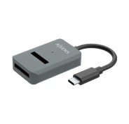 Aisens USB-C Dock M.2 (NGFF) Asuc-M2D012-Gr SATA/NVME a USB3.1 GEN2 - Color Gris