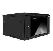 Aiten Data AI6418S Armario Mural 18U Fondo 450 - Puerta de Cristal - Cerradura de Seguridad - sin Accesorios - Color Negro