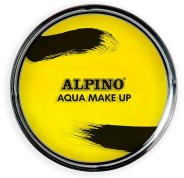 Alpino Aqua Make-up Polvera de Maquillaje Facial Acuarelable - Se Lava con Agua y Jabon - Color Amarillo