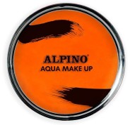 Alpino Aqua Make-up Polvera de Maquillaje Facial Acuarelable - Se Lava con Agua y Jabon - Color Naranja