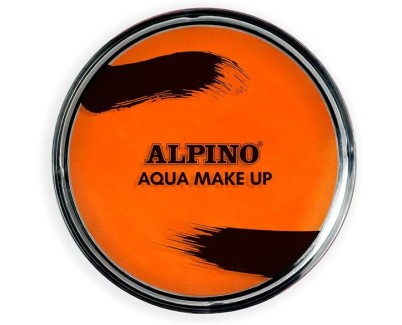 Alpino Aqua Make-up Polvera de Maquillaje Facial Acuarelable - Se Lava con Agua y Jabon - Color Naranja