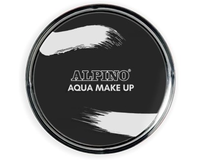 Alpino Aqua Make-up Polvera de Maquillaje Facial Acuarelable - Se Lava con Agua y Jabon - Color Negro