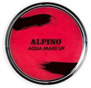 Alpino Aqua Make-up Polvera de Maquillaje Facial Acuarelable - Se Lava con Agua y Jabon - Color Rojo