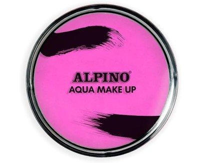 Alpino Aqua Make-up Polvera de Maquillaje Facial Acuarelable - Se Lava con Agua y Jabon - Color Rosa