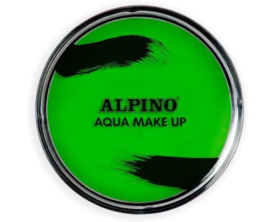 Alpino Aqua Make-up Polvera de Maquillaje Facial Acuarelable - Se Lava con Agua y Jabon - Color Verde