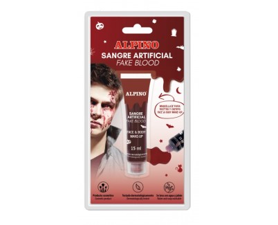 Alpino Bote de Sangre Artificial 15ml - Textura Viscosa - Color Realista - Testado Dermatologicamente - Se Lava con Agua y Jabon