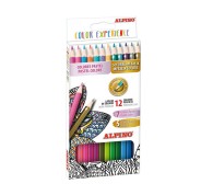 Alpino Color Experience Pack de 12 Lapices de Colores Premium Colores Pastel y Metalicos - Mina Premium para Pintado Suave y Degradado - Colores Surtidos Pastel y Metalicos