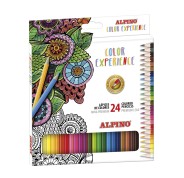 Alpino Color Experiencie Pack de 24 Lapices de Colores Premium Mina Blanda - Pintado Suave y Graduable - Colores Vivos y Brillantes - Colores Surtidos