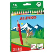 Alpino Pack de 18 Lapices de Colores - Mina de 3mm - Resistente a la Rotura - Bandeja Extraible - Colores Surtidos