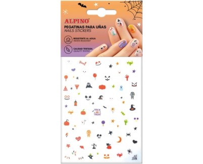 Alpino Pack de Pegatinas para U&ntilde;as Halloween - Autoadhesivas - Dise&ntilde;os Terrorificos