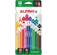 Alpino Up Pack con 12 Lapices de Colores Hexagonales - Mina Premium - Resistente a la Rotura - Colores Surtidos