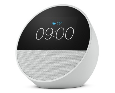 Amazon Echo Spot Altavoz y Despertador Inteligente - Sonido Potente e Intenso - Alexa - Color Blanco