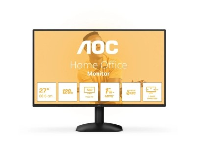AOC 27B31H Monitor 27\" LED IPS FullHD 120Hz - Respuesta 1ms - HDMI, VGA - VESA 100x100mm - Color Negro