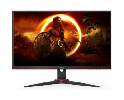 AOC G2 Monitor 27\" LED VA QHD 155Hz FreeSync Premium - Respuesta 1ms - Angulo de Vision 178° - HDMI, DisplayPort, Audio - Montaje VESA 100x100
