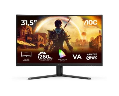 AOC G4 C32G42ZE Monitor 31.5\" Curvo 1500R LED VA FullHD 240Hz - Respuesta 1ms - HDMI, DisplayPort, Audio - Montaje VESA 100x100