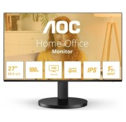 AOC Monitor 27\" LED IPS FullHD 1080p 100Hz - Respuesta 1ms - Angulo de Vision 178° - Altavoces Incorporados - HDMI, VGA, Audio - Montaje VESA
