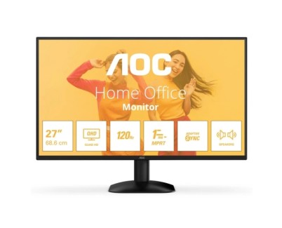 AOC Q27B35S3 Monitor 27\" LED IPS QHD 124Hz HDR10 - Respuesta 4ms - HDMI, Displayport - VESA 100x100mm - Color Negro