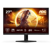 AOC Q27G4ZR Monitor 27\" FastIPS QHD 240Hz/260Hz HDR400 - Respuesta 1ms - Ajustable en Altura, Inclinacion y Rotacion - HDMI, DisplayPort - VESA 100x100mm - Color Negro