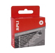 Apli Caja de 500 Arandelas de Refuerzo Ø13mm - Ideal para Escuela, Oficina y Hogar - Alta Resistencia a Tirones y Rozaduras - Color Transparente