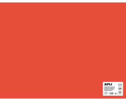 Apli Cartulina Roja 50 x 65cm 170g 25 Hojas