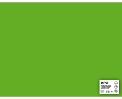 Apli Cartulina Verde Hierba 50 x 65cm 170g 25 Hojas