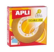 Apli Cinta Adhesiva Doble Cara 30mm x 10m - Facil de Cortar y