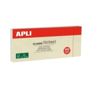 Apli Classic 3 Blocs de 100 Notas Adhesivas 40 x 50 mm - Color Amarillo