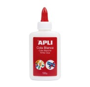 Apli Cola Blanca Liquida 100g - Aplicador de Punta - Libre de Solventes y No Toxica - Apto para uso Escolar