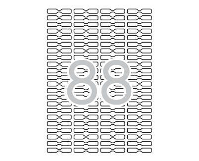 Apli Etiquetas Blancas Removibles Joyeria 45.0 x 8.0mm 25 Hojas