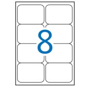 Apli Etiquetas Blancas Resistentes Intemperie 99.1 x 67.7mm 20 Hojas