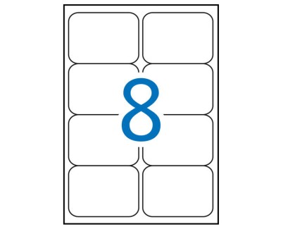 Apli Etiquetas Blancas Resistentes Intemperie 99.1 x 67.7mm 20 Hojas