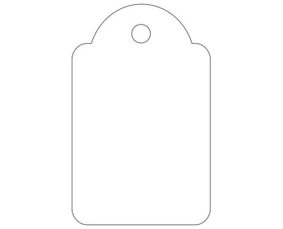 Apli Etiquetas Colgantes Blancas 22 x 35mm 500 U.