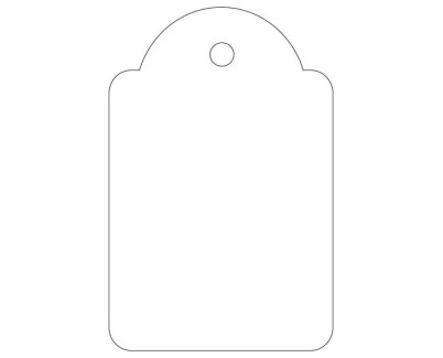 Apli Etiquetas Colgantes Blancas 28 x 43mm 100 U.