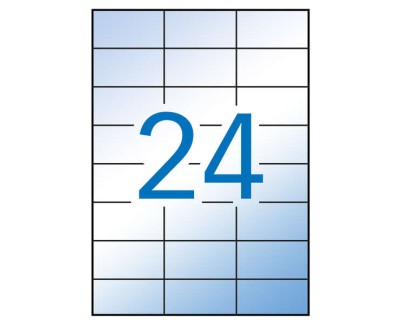 Apli Etiquetas Translucidas Resistentes Intemperie 70.0 x 37.0mm 100 Hojas
