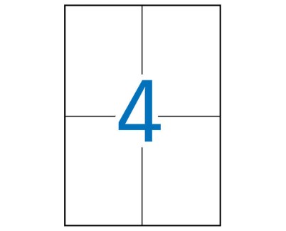 Apli Etiquetas Verdes Permanentes 105.0 x 148.0mm 20 Hojas