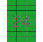 Apli Etiquetas Verdes Permanentes 70.0 x 37.0mm 20 Hojas