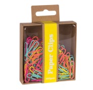 Apli Fluor Collection Pack de 100 Clips de Colores Fucsia, Amarillo, Naranja y Turquesa