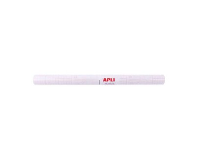 Apli Forro para Libros en Rollo 80µ 3 x 0,5 Metros - Polipropileno - Adhesivo Reposicionable - Alta Resistencia