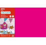 Apli Goma Eva Fucsia 600x400 - 5 Hojas de Tamaño Grande y Flexible