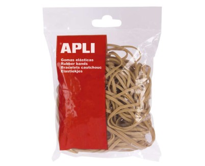 Apli Gomas Elasticas Ø 80 x 5mm - Gran Elasticidad y Resistencia - 100g de Contenido - 70% de Caucho Natural